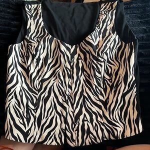 Zebra Print Women's Top